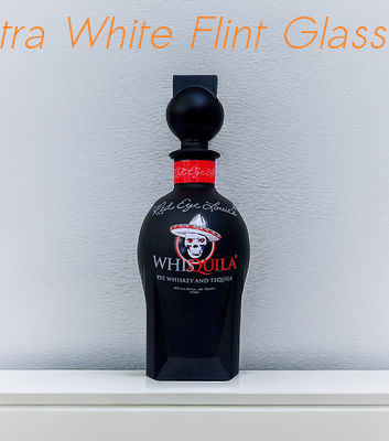 comprare Bottiglia di vetro di tequila dell'OEM 375ml/schermo rivestito nero che stampa/tappo smerigliato online manufacture