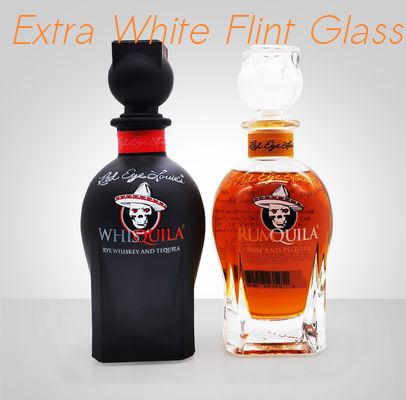 comprare 200ml ha personalizzato la bottiglia rettangolare Flint Glass Super White senza piombo del liquore online manufacture