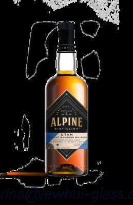comprare 750ml Apline Whiskey  Glass Bottle -Customization, Super Flint Glass Bottle, American Rum fabbricazione online