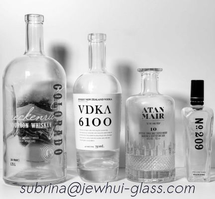 comprare bottiglia di vetro di tequila 0.75L con stampa del tappo smerigliato ISO14001 dorata fabbricazione online