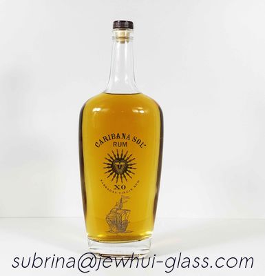 comprare Bottiglia di vetro da 1000 ml per whisky, Super Flint, Rum australiano fabbricazione online