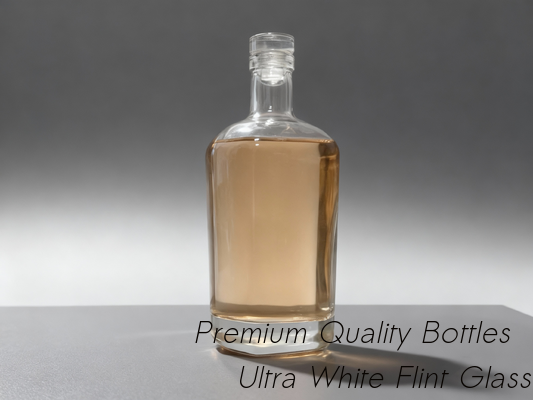 comprare Bottiglia di vetro di whisky da 750 ml - personalizzazione, bottiglia di vetro Super Flint, whisky artigianale americano fabbricazione online