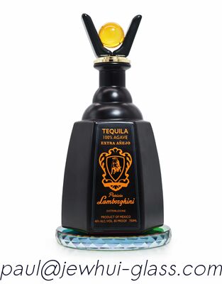 comprare Extra Enejo, Reposado, Tequila argento bottiglia di vetro, Super Flint bottiglia di vetro con tappi di vetro fabbricazione online