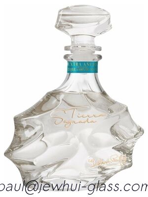 comprare Extra Enejo, Reposado, Tequila argento bottiglia di vetro, Super Flint bottiglia di vetro con tappi di vetro fabbricazione online