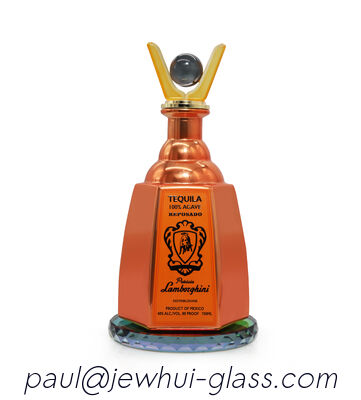 comprare Extra Enejo, Reposado, Tequila argento bottiglia di vetro, Super Flint bottiglia di vetro con tappi di vetro fabbricazione online