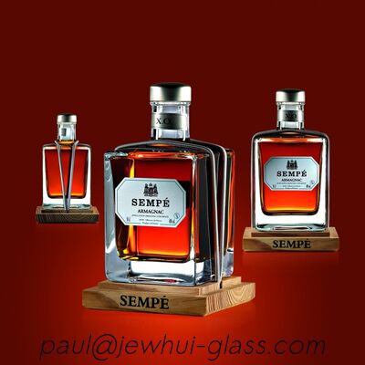 comprare Decanter in vetro Super Flint Diamond Cut, XO, brandy, vodka, liquore, gin, rum, tequila, whisky, brandy, bottiglia di vetro per distillati con tappi in vetro massiccio fabbricazione online