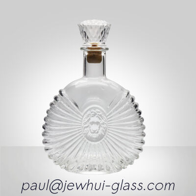 comprare Decanter in vetro Super Flint Diamond Cut, XO, brandy, vodka, liquore, gin, rum, tequila, whisky, brandy, bottiglia di vetro per distillati con tappi in vetro massiccio fabbricazione online