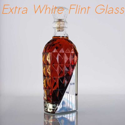 comprare Stagnola dorata di timbratura calda Crystal Alcohol Decanter dell'OEM Flint Polished Liquor Decanter Bottle online manufacture