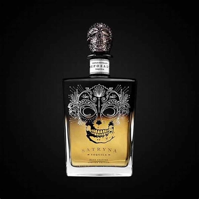 comprare stampa ricoprente dello schermo di 500ml Flint Tequila Decanter Bottle Black online manufacture