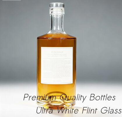 Buon prezzo Bottiglia in vetro di 750 ml di Jersey Whiskey -Personalizzazione, Bottiglia in vetro Super Flint, Rum americano in linea