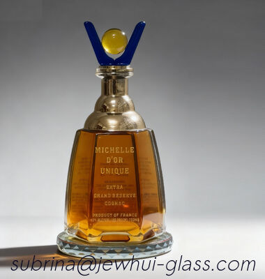 Buon prezzo Bottiglia a forma di 1000ML dell'alcool del giro di Arman Vodka Brandy Glass Bottle in linea