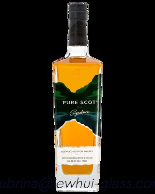 Buon prezzo 50 ml. 700 ml, 1000 ml di bottiglie in vetro di whisky puro Scott in linea