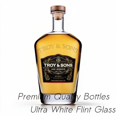 Buon prezzo La bottiglia di vetro di spirito di Cork Sealing Tory Sons 500ML ha impresso la superficie della decalcomania in linea