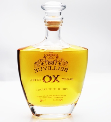 Buon prezzo Lo spirito di vetro del silice 700ml imbottiglia la caraffa Kheops 226mm con Carnette Cork Neck in linea